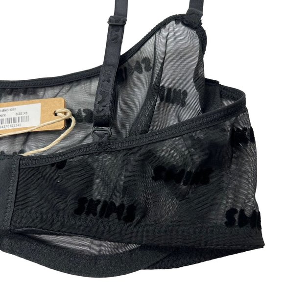 SKIMS After Hours Straight Neck Underwire Bra Onyx XS - Picture 8 of 15